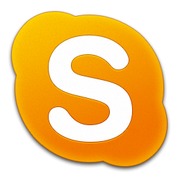 Skype Orange Icon 256x256 png